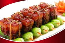 Straw meat 350g10 pieces of meat court rice fragrant meat braised meat rice meat Private Kitchen Box fragile mind not shoot