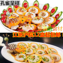Peacock Chengxiang Garlic Vermicelli Scallop Half Hotel Semi-finished Ingredients Banquet Township Kitchen Banquet Special Dishes 10