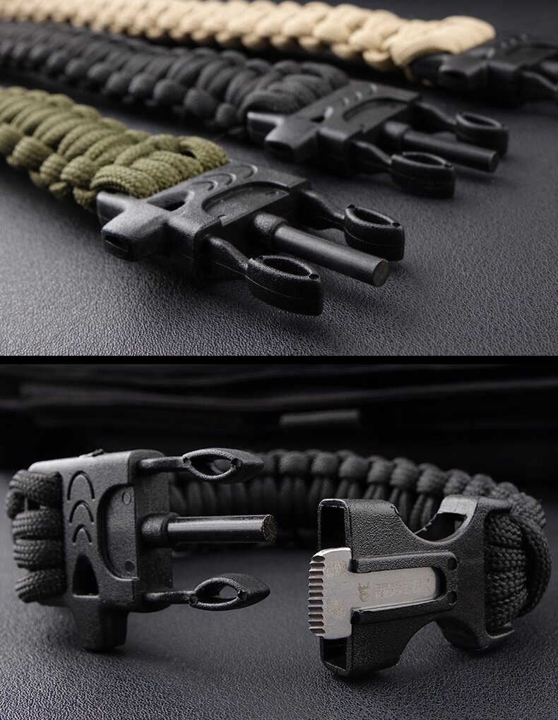 18春夏新品 hx outdoors/汉道红海行动蛟龙战术手环户外求生手链