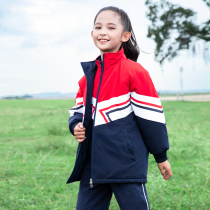 Primary school uniforms Autumn winter clothing cotton clothes quilting cotton pants children Cavet thickened autumn and winter class clothes Suit Kindergarten Garden Clothing