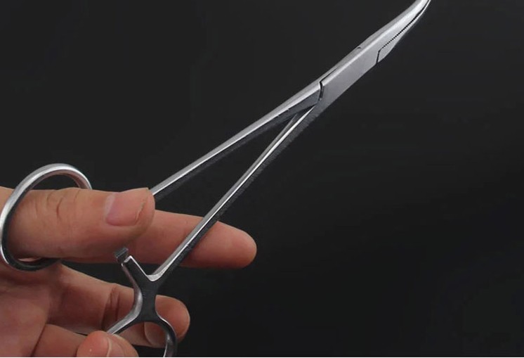 实验用不锈钢持针器/钳 止血钳 弯头直头 钳血管钳宠物拔毛