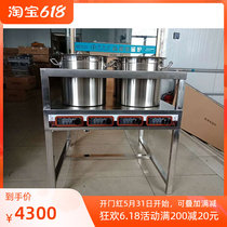 Hizhida Commercial Induction Cookers Multi-Head Furnace Four-Eyed Stoves Four-Heads Commercial Induction Cookers Saucepan Oven With Racks Customized