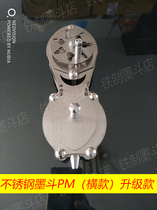 Stainless steel construction site woodworking special ink fountain PM decorative ink fountain Put line ink fountain does not snap line double bearing