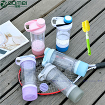 New protein powder double-layer shaking Cup outdoor fitness milkshake portable sports portable sports portable sealed water Cup mixing cup