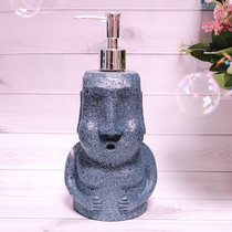 Stone portrait simple ins personality Net red moai funny hand sanitizer bottled large capacity press bath bottle