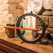 Creative minimalist calendar calendar desktop clock Nordic personality modern wall clock Net red ins suspended decorative pendulum clock