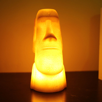 Easter Island stone statue retro atmosphere night light funny bar decoration bedroom decoration clear bar design charging table lamp