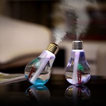Creative light bulb Mini air dormitory Office USB humidifier Bedroom home desktop Small car gift