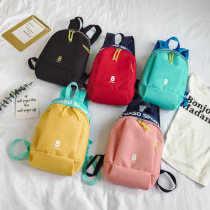 Korean childrens bag 2020 new Korean fashion canvas backpack kindergarten baby personality letter schoolbag