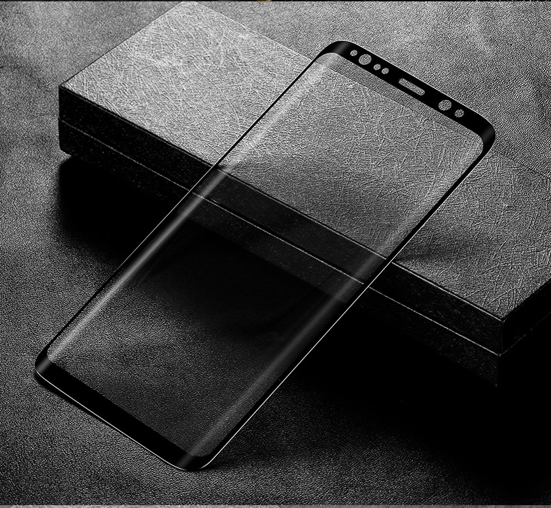 倍思 三星s8钢化膜s8 全屏全覆盖防摔3d曲面玻璃plus高清手机贴膜