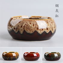Kiln ashtray Vegetarian pottery Pottery flower vase Hydroponic fleshy flower pot potted antique traditional ashtray