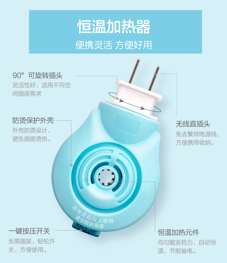 【拍3件19.7送加热器】小浣熊驱蚊液