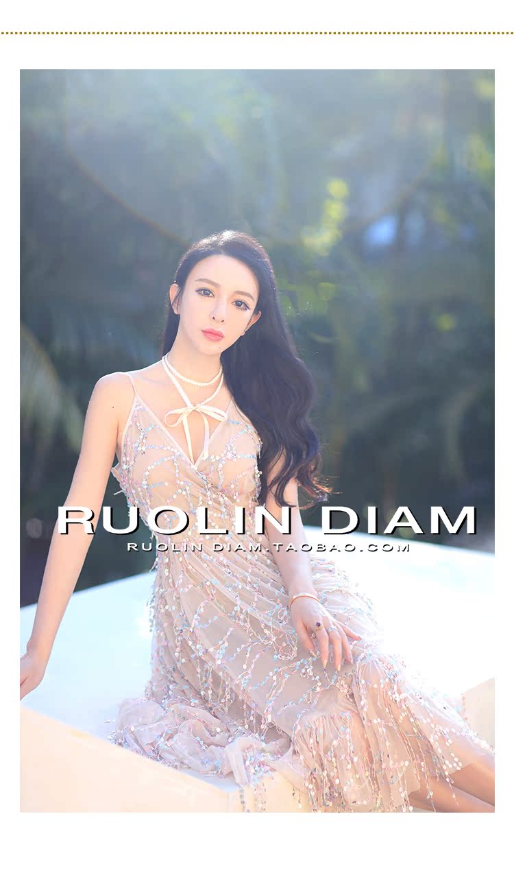 Женское платье Жолинь diam Чэнь Zixian high-end настроить тяжелых блесток сетки ремни v шеи Принцесса платья женщин Женское платье Жолинь diam Чэнь Zixian high-end настроить тяжелых блесток сетки ремни v шеи Принцесса платья женщин