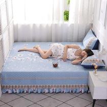 North East Pure Color Clip Cotton Linen Bed Mat Four Seasons Universal Tatami Bed Cover Single Bed Cover Large Kang Cot Universal Bed Cover Hood