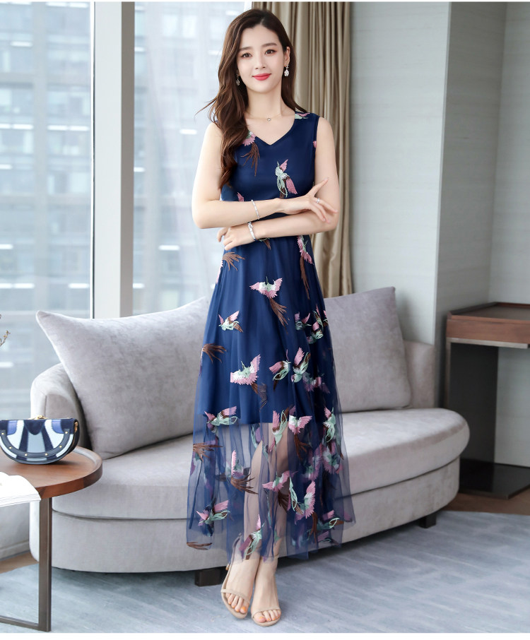 实拍2019新款夏女装很仙的连衣裙长裙网纱仙女裙子超仙森系