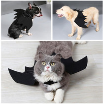 Halloween pet black bat wings cat and dog cross-dressing Batman vampire