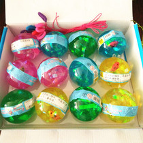 Childrens butterfly bouncing ball with rope 2 6 5cm glowing jump ball pig silicone flash ball crystal ball