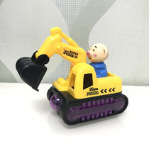 Electric Wang Wang team engineering vehicle universal wheel pig forklift excavator boy toy car small childrens toy