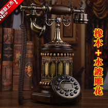 Muyuzhen retro solid wood antique telephone European landline retro old phone fashion creative fixed phone
