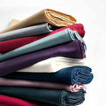 Bed sheet single piece cotton 100 cotton tribute satin solid color Double 1 5m 1 8 m pillowcase pillow case pair