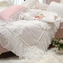 Girl Heart Lace Lace 60 Long-staple Cotton Cotton Cotton Four-piece Cotton 4-piece Bed Sheets quilt cover Bedding