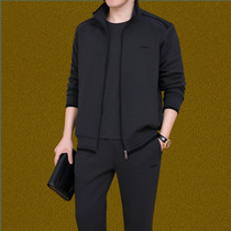 Middle-aged sportswear suit mens spring and autumn middle-aged mens casual large size dad sportswear autumn three-piece suit
