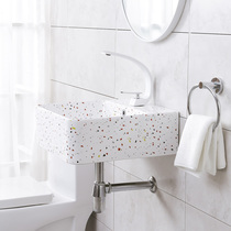 Simple and stylish wall-mounted washbasin Small apartment bathroom Simple washbasin Balcony Nordic wall-mounted basin small