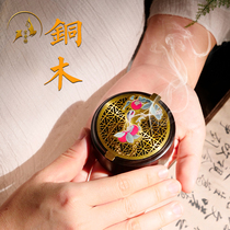 Real red wood incense stove Home Sandalwood Sandalwood Pan Small Incense Stove Box Tea Room Living-room Joe Relocation Gift home Accessories Pendulum