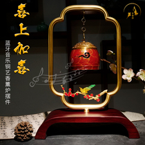 Incense Burner Pure Copper Smoked Incense Household Pan Sandalwood Incense Burner Bluetooth Music Machine Room Living-room Living-room Decoration Pendulum Home Accessories