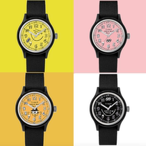 United States Timex x Face x Anna Timex joint yellow smiley cute canvas mens and womens watches