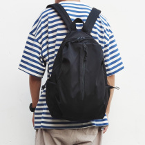 New student bag casual Simple Mens shoulder bag Joker solid color trend large capacity error bag backpack women