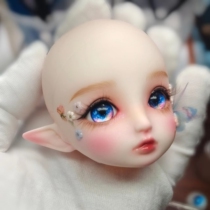 6 points BJD elf-head hand-painted changing makeup makeup with eyeball girl doll toy