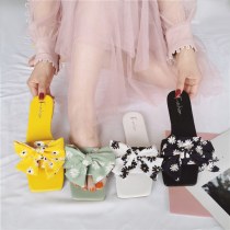 Net red sandals women Summer Wear fashion 2021 New bow all-purpose non-slip daisies