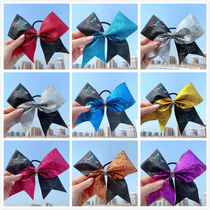 Professional custom cheerleading competition headdress cheerleading floral headdress competition bow Flower Ball dance cheerleading floral headdress