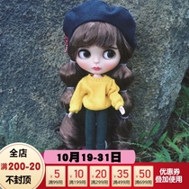 DBS Blythe small rag doll clearance nude baby 19 joint body muscle white muscle variety can change makeup baby