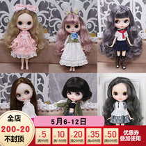 DBS Blythe small cloth dolls hand-painted changing makeup finished product 19 articular body sleeping eye BJD nudiva suit