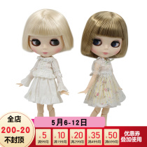 DBS Blythe small cloth doll light golden linen gold short hair Liu Haipopo head joint body can be changed to makeup