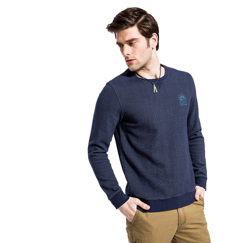 骆驼牌男装 春秋款男卫衣圆领套头男青年衣服春季上衣