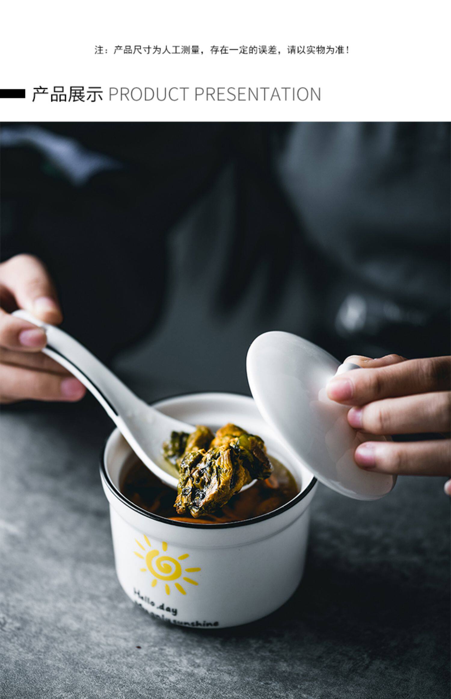 隔水炖罐家用带盖燕窝蒸蛋人参煲汤 1-2小号日式一人小盅碗炖盅杯
