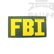 (ZGGB) FBI Large Identification Badge Big Breast Sticker Back Sticker Color Vest Velcro