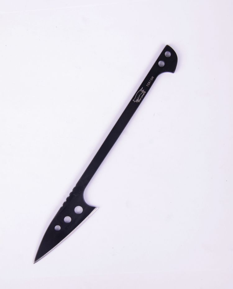 edc野餐烧烤长柄杀鱼去鳞刀带k鞘带绳防滑户外钓鱼鱼叉免费捆绑