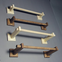 Clothing display stand on the wall front side hanging womens clothing rack solid wood retro display shelf childrens clothing store shelves