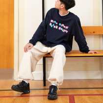 LR MADE 20AW Japanese simple loose retro collage fun theme multi-color print round neck long sleeve TEE