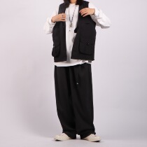 LR MADE 19AW Japanese lazy sagging trousers fabric second generation four seasons loose tapered wide leg trousers