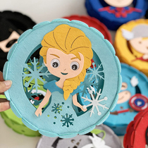 Childrens Mid-Autumn Festival non-woven music paper lantern kindergarten baby cartoon luminous assembly lantern toy chandelier