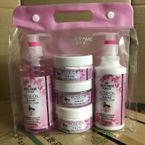 Rose Legend Facial 5-Piece Set Facial Cleanser Massage Cream Toner Exfoliating Mask Cream