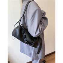 FTM $new handmade leather solid color casual fashion chain Hand bag shoulder bag shoulder bag ladies bag
