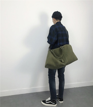 Xiao Zan with FTM $Super Large capacity canvas non-readymade bucket bag travel bag Hand bag shoulder bag