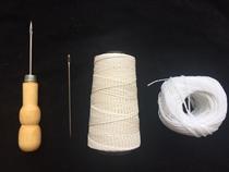 Binding wax thread coarse cotton Wax Tower thread wax thread white thread hand-ordered needle thread rope accounting financial supplies voucher needle thread