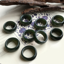 Hetian Jade jade ring without Miscellaneous cracks natural gem finger jade ring jade ring jade ring jade ring